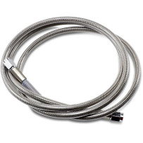 Universal Brake Line — 152.5 cm (60"), front/rear, silver, clear-coated