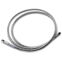 Universal Brake Line — 62" (157.5 cm), Front/Rear, Silver clear-coated
