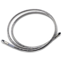Universal Brake Line — 62" (157.5 cm), Front/Rear, Silver clear-coated
