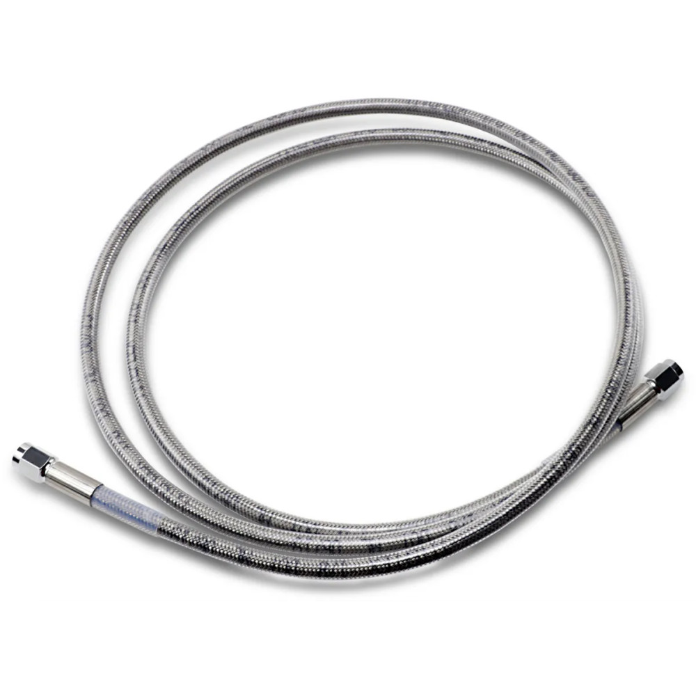 Universal Brake Line — 62" (157.5 cm), Front/Rear, Silver clear-coated