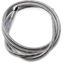 Universal Brake Line — 66" (167.5 cm), front/rear, silver clear-coated