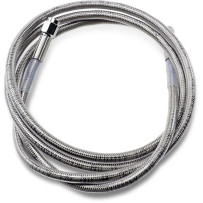 Universal Brake Line — 66" (167.5 cm), front/rear, silver clear-coated