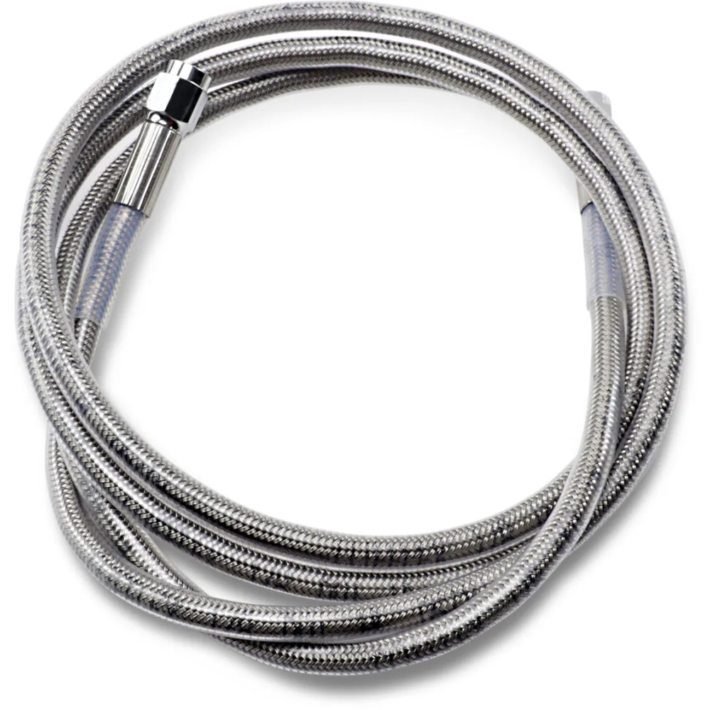 Universal Brake Line — 66" (167.5 cm), front/rear, silver clear-coated