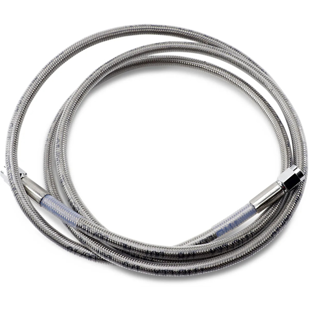 Universal Brake Line — 68", front/rear, clear-coated silver