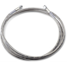 Universal Brake Line — 183 cm (72") , silver, clear-coated