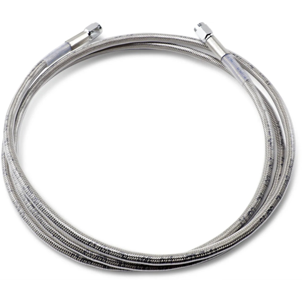 Universal Brake Line — 183 cm (72") , silver, clear-coated
