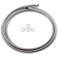 Universal Brake Line — 188 cm (74") clear-coated, silver
