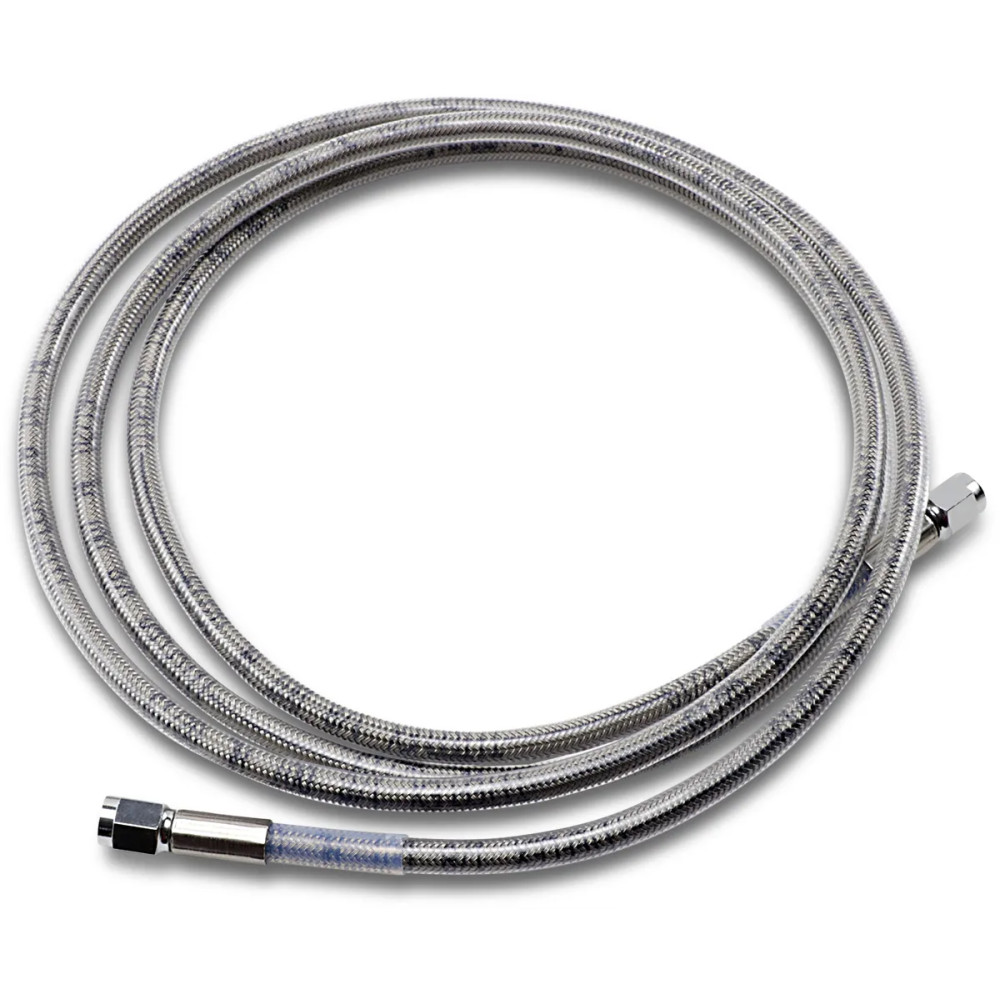 Universal Brake Line — 198 cm (78"), Silver, clear-coated