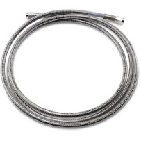 Universal Brake Line — 203 cm (80"), clear-coated silver