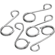 Wire Fuel Line Guides — 5 Pack, Silver