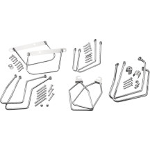 Chrome Saddlebag Support Brackets — Left and Right, Pair