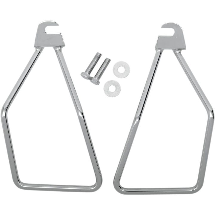 Kit universal de montaje rígido para alforjas — cromado, acero