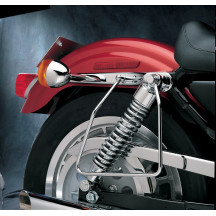 Chrome Saddlebag Support Brackets — Pair