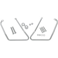 Chrome Saddlebag Support Brackets — Chrome, Pair, Left/Right mounting