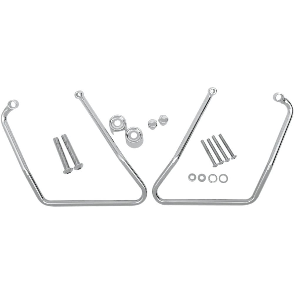 Chrome Saddlebag Support Brackets — Chrome, Pair, Left/Right mounting