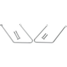 Chrome Saddlebag Support Brackets — Chrome, pair, left/right