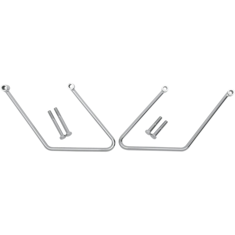 Chrome Saddlebag Support Brackets — Chrome, pair, left/right