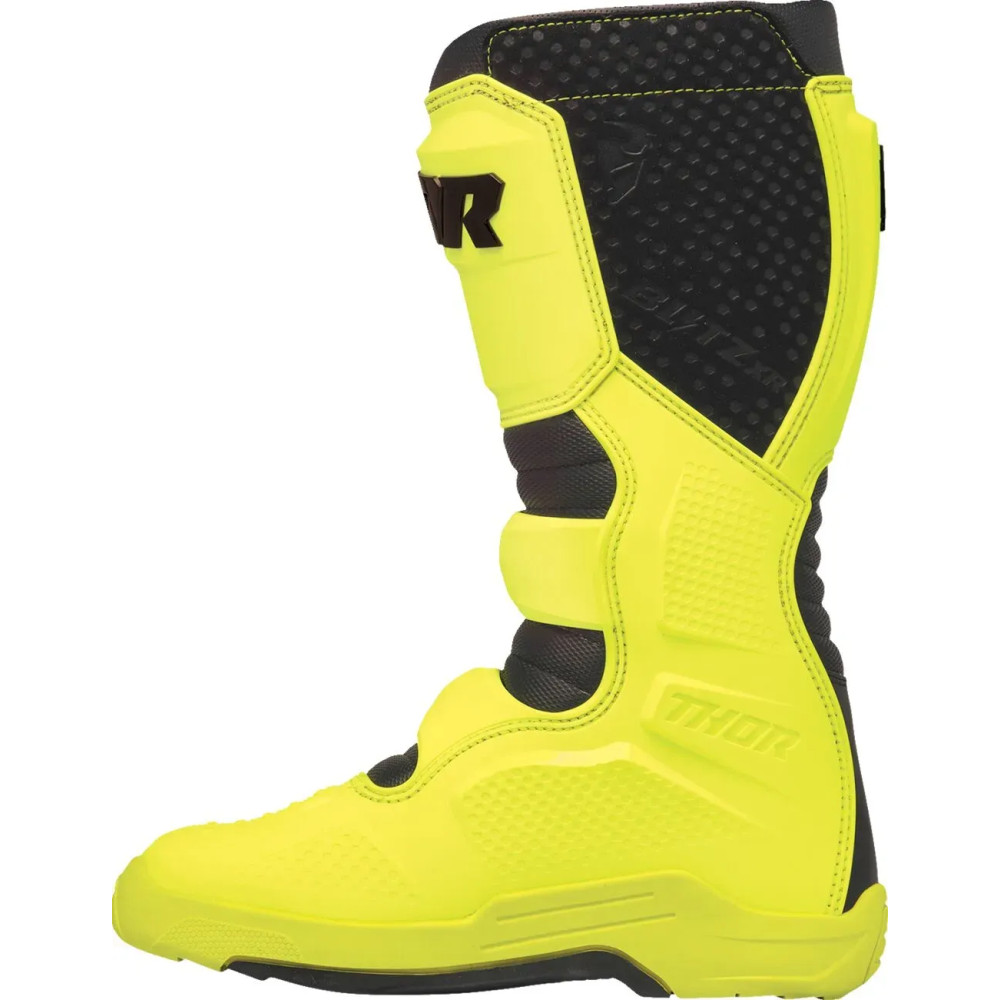 Blitz XR Boots — Over-Calf, US 9, Black, Fluorescent Acid