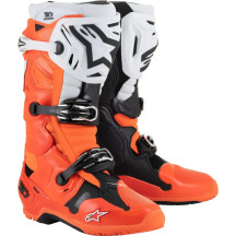 Botas Tech 10 Enduro — EU 49.5, US 14, Naranja fluorescente
