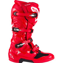 Botas Tech 7 — US 14, sobrecaña, rojo brillante