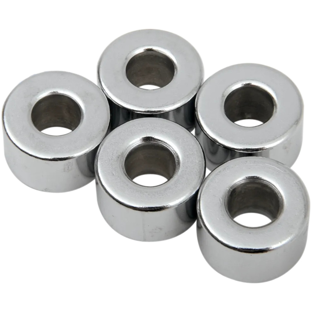 Replacement Spacers — 1/4" bolt, 9.5 mm (3/8") length, 16.5 mm (0.65") OD, 5-pack