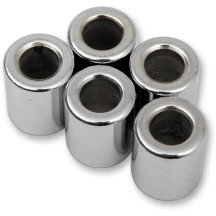 Replacement Spacers — 5/16 in bolt, 20 mm length, 5-pack, chrome