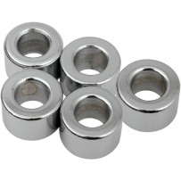 Espaciadores de repuesto — 12 mm (1/2"), perno 3/8", 19 mm (0.75"), pack de 5, plata