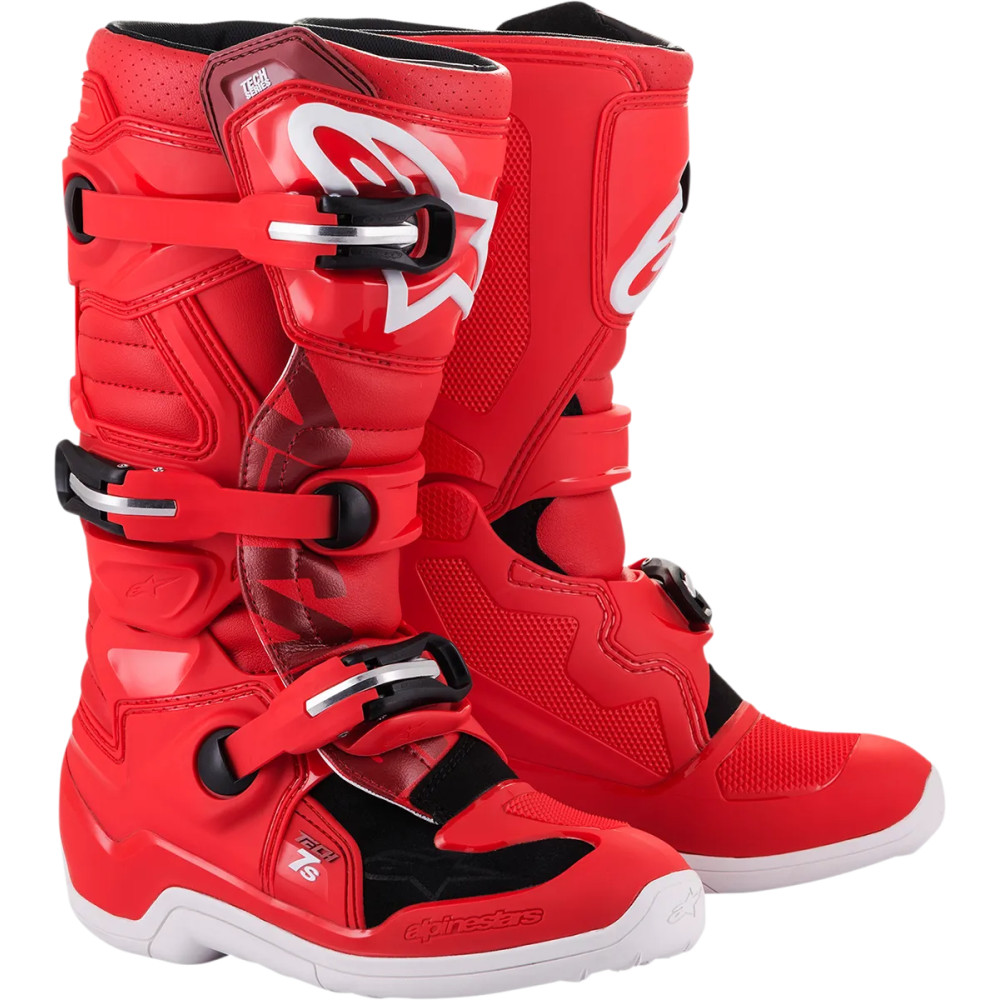 Botas Youth Tech 7S — EU 42 / US 8, Over-Calf, Rojo