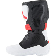 Botas Tech 3S Juveniles — US 2, EU 34, Sobrecaña, Negro/Rojo