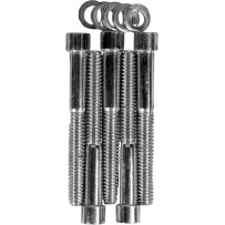 Transmission Side Cover Bolt Set — Chrome, Silver, Set