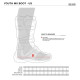 Botas Tech 3S para niños — EU 28, Sobre la caña, Negro