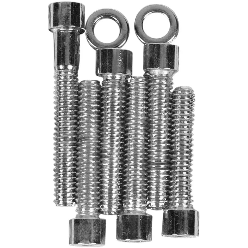 Cam Cover Bolt Kit — Chrome, Silver