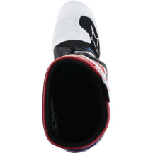 Botas Tech 7S Juvenil — EU 37, US 4, ajuste sobre pantorrilla, blanco