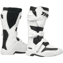 Youth Blitz XR Boots — US 3, Over-Calf, White