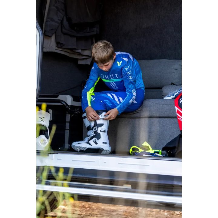 Botas Juveniles Blitz XR — Sobre la pantorrilla, Blanco, Negro, US 4