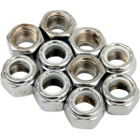 Tuercas de inserción de repuesto — paquete de 10, plateado