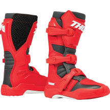 Youth Blitz XR Boots — Youth, Over-Calf, US 5, Black/Red
