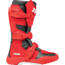Youth Blitz XR Boots — Over‑Calf, US 7, Black, Red