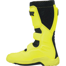 Youth Blitz XR Boots — US Size 2, Over-Calf, Yellow/Black Fluorescent Acid
