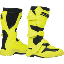 Youth Blitz XR Boots — US 4, Over-Calf, Black / Fluorescent Acid