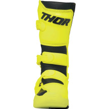 Youth Blitz XR Boots — US 7, Over-Calf, Black/Fluorescent Acid