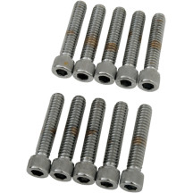 Socket-Head Bolts — 31.8 mm (1-1/4"), 10 Pack, Chrome