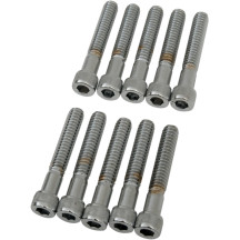 Tornillos de cabeza Allen — 38,1 mm (1-1/2"), paquete de 10, plateado