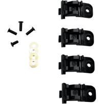 Base de hebilla Tech Boots — Compatible con Tech 10 through '08, Tech 6 '04-'05, Negro, pack de 4