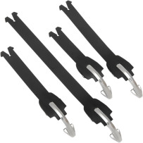 Kit de correas para botas — Compatible con Tech 7, Tech 7 Enduro, negro, pack de 4
