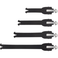 Kit de correas para botas — Compatible con Tech 7, Tech 7 Enduro, negro, pack de 4