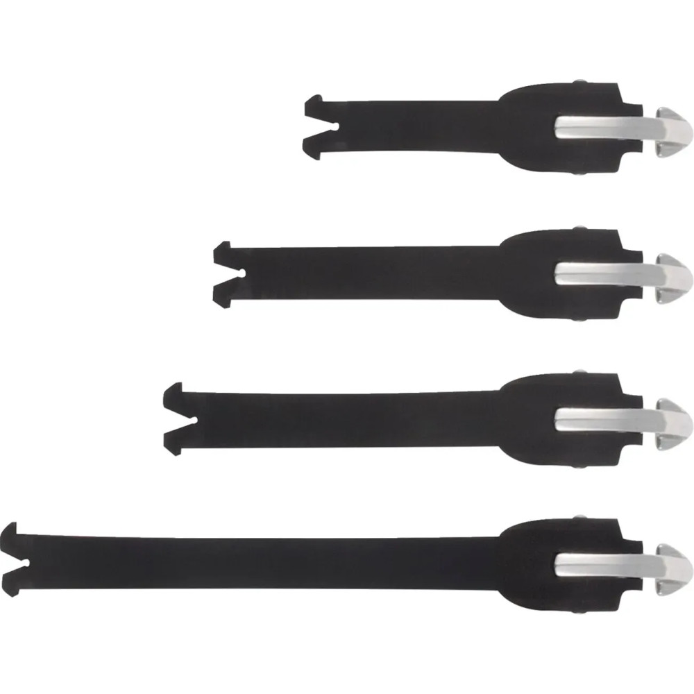 Kit de correas para botas — Compatible con Tech 7, Tech 7 Enduro, negro, pack de 4