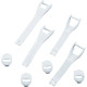 Correas para botas Blitz XP MX — Talla 5-8, Blanco