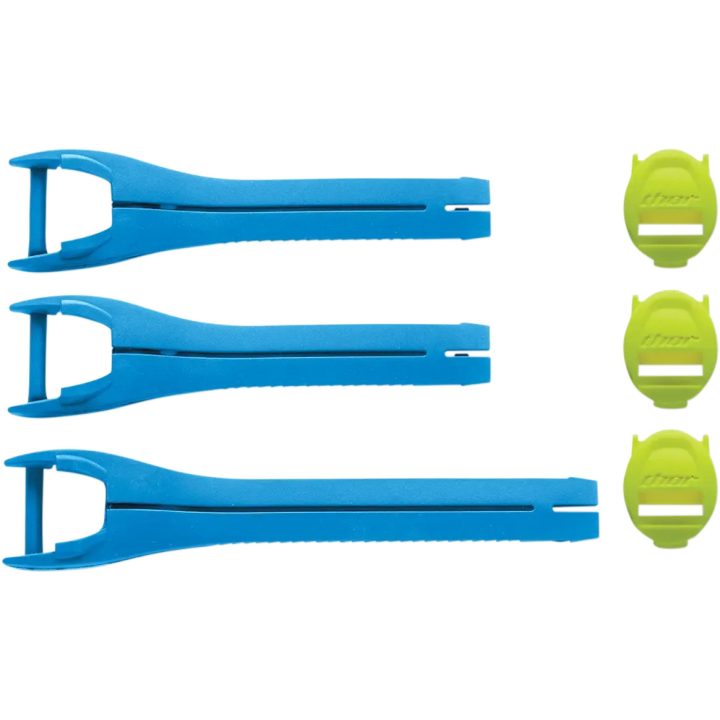 Correas para botas Blitz XP MX — Talla juvenil 1–7, azul