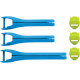 Correas para botas Blitz XP MX — Talla juvenil 1–7, azul